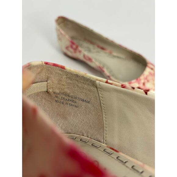 Alice + Olivia Flats Womens 39 Hudson Pink Floral Patent Leather Pointed Toe - Picture 8 of 8